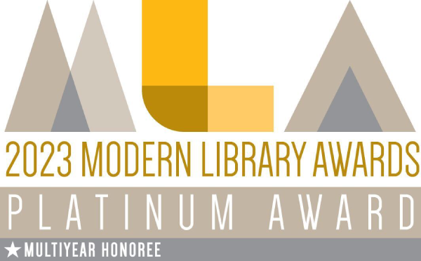 2023 Modern Library Awards - Platinum Award. *Multiyear Winner.