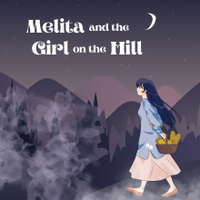 Melita ventures on the hill into the fog with a basket of bread.