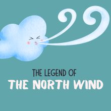 Cloud blowing wind